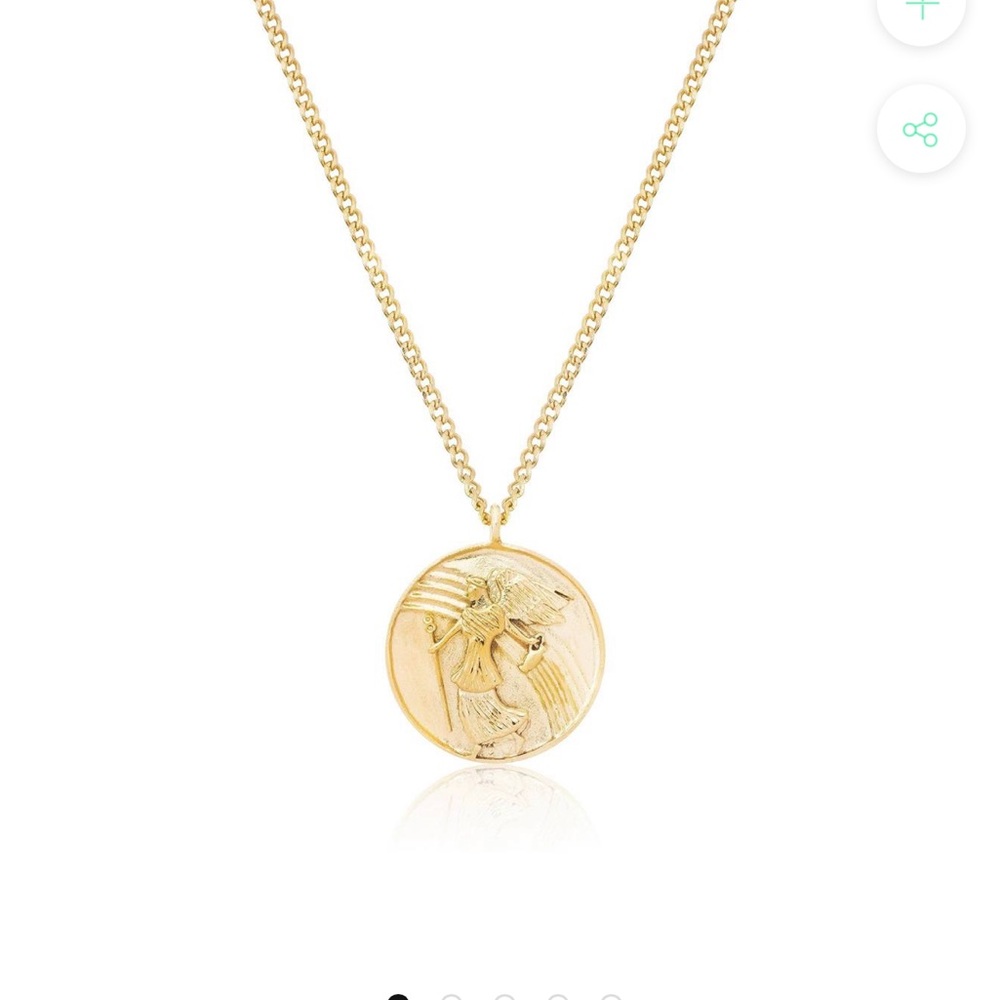 New Midnight City Iris Necklace in Gold
